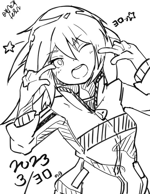 はい3月のよろの日セェェーフ!!!!( `ᾥ' )!!!! #アリスギア #アリスギアお絵かき 