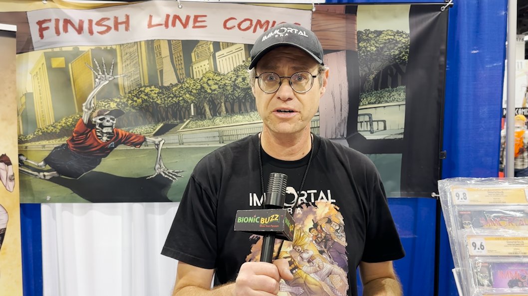 Bionic Buzz® (@bionicbuzz) on Twitter photo Check out our interview with <a href="/finishlinecomi1/">finishlinecomics</a> at #Wondercon. Independent publishing company for the post apocalyptic #comicbook Immortal Era. The book tells the story of a Dystopian future where there have been no deaths for over 200 years: youtu.be/urgM9g4vPGE Check out our interview with <a href="/finishlinecomi1/">finishlinecomics</a> at #Wondercon. Independent publishing company for the post apocalyptic #comicbook Immortal Era. The book tells the story of a Dystopian future where there have been no deaths for over 200 years: youtu.be/urgM9g4vPGE