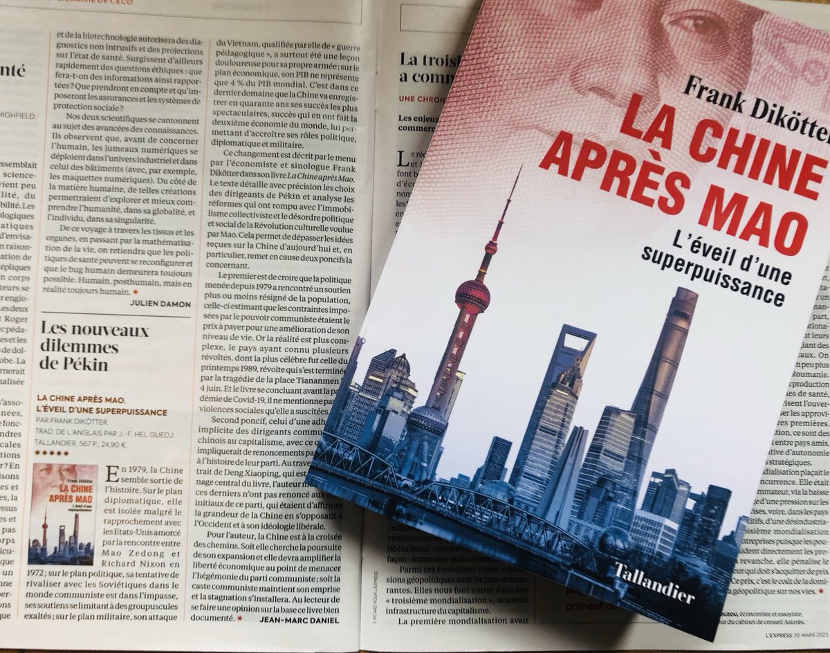 isabellbouche's tweet photo. « Un livre bien documenté. »
« Cela permet de dépasser les idées reçues sur la Chine d’aujourd’hui. »
Dans @LEXPRESS aujourd’hui sous la plume de #JeanMarcDaniel, à propos du livre de #FrankDikotter @Ed_Tallandier @JudithSimony https://t.co/xVcn3EriU2