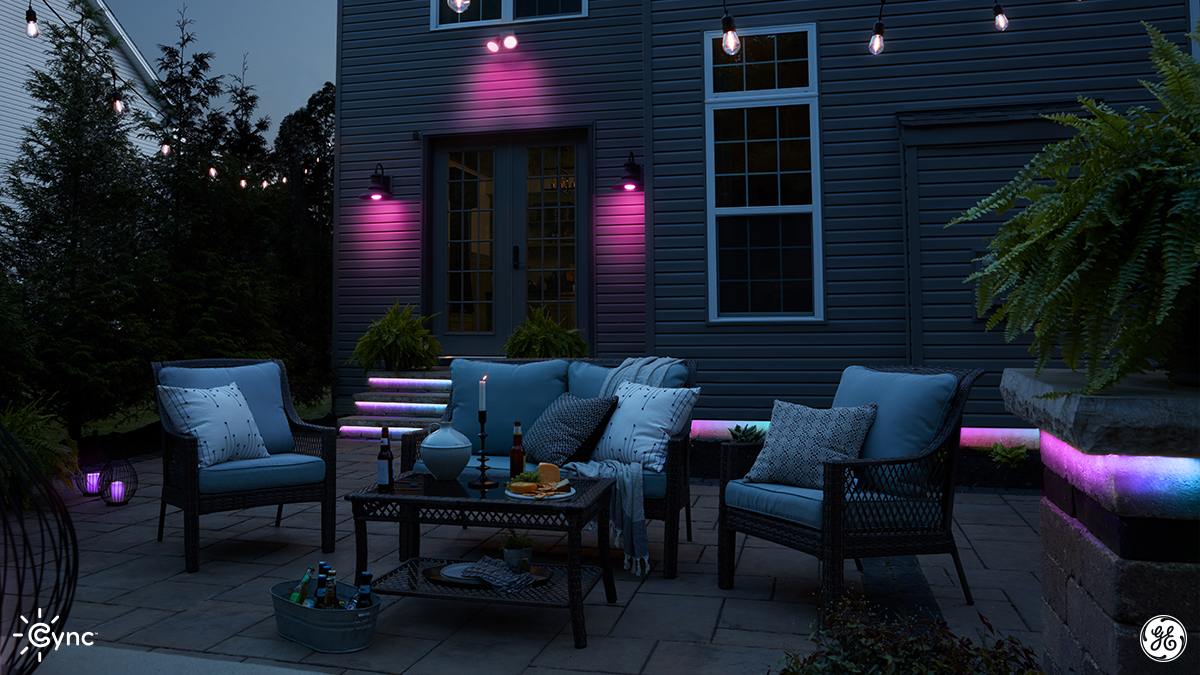GELighting's tweet photo. It’s never too soon to start planning your spring patio décor—especially since our Full Color Dynamic Effects Light Strips offer millions of colors to choose from. Plus, they're 20% off on @amazon! Score an extra 10% off with code 10OFFDYNAMIC: https://t.co/hFfyVFgV5R #LifeInCync https://t.co/3bYNxmZT0M