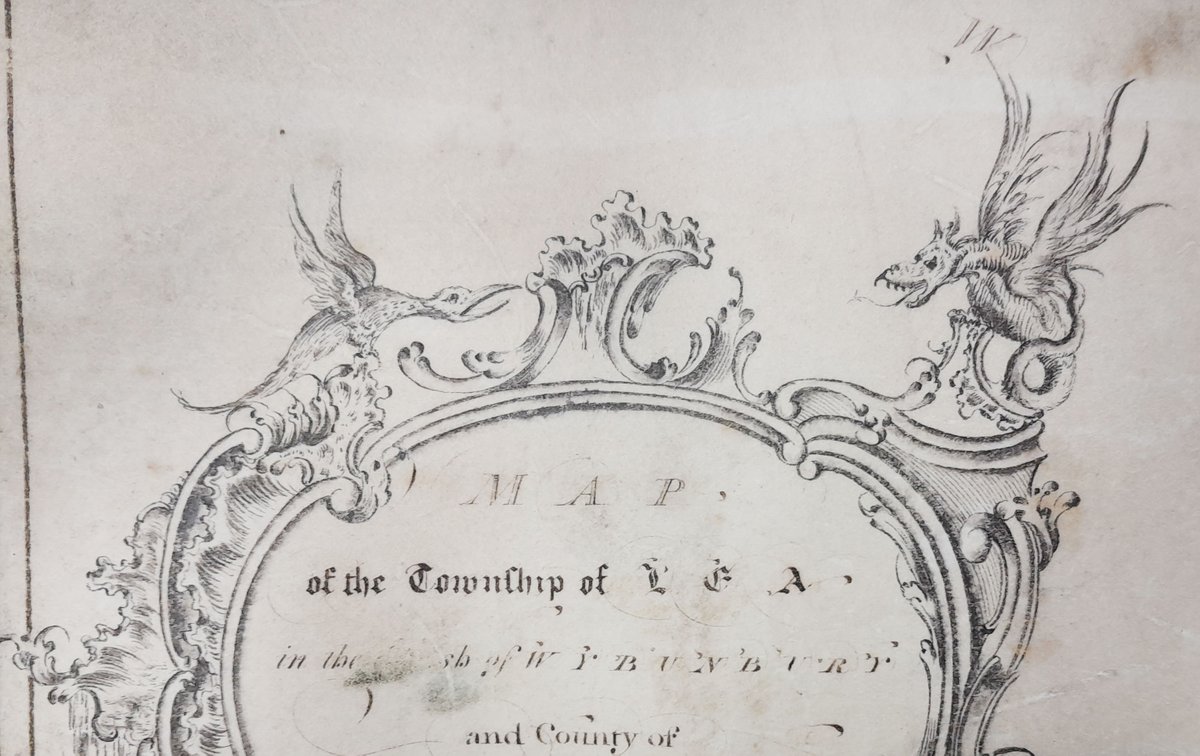 CheshireRO's tweet photo. Old maps are fascinating for what they tell us about our changing landscape, but they're also
These enclosure maps come complete with a dragon on the cartouche, a face in the compass &amp; embellishments on the scale #WhatWeSawToday 👀 https://t.co/haDMrloodc