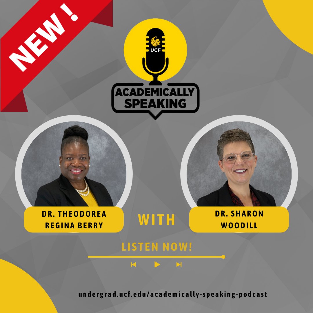 UCF_VPDeanBerry's tweet photo. Music, research, and teaching... Listen to my conversation with Dr. Sharon Woodill in the latest episode of Academically Speaking at Apple Podcasts or https://t.co/Femlf9heEu https://t.co/wFQXzSP5PL