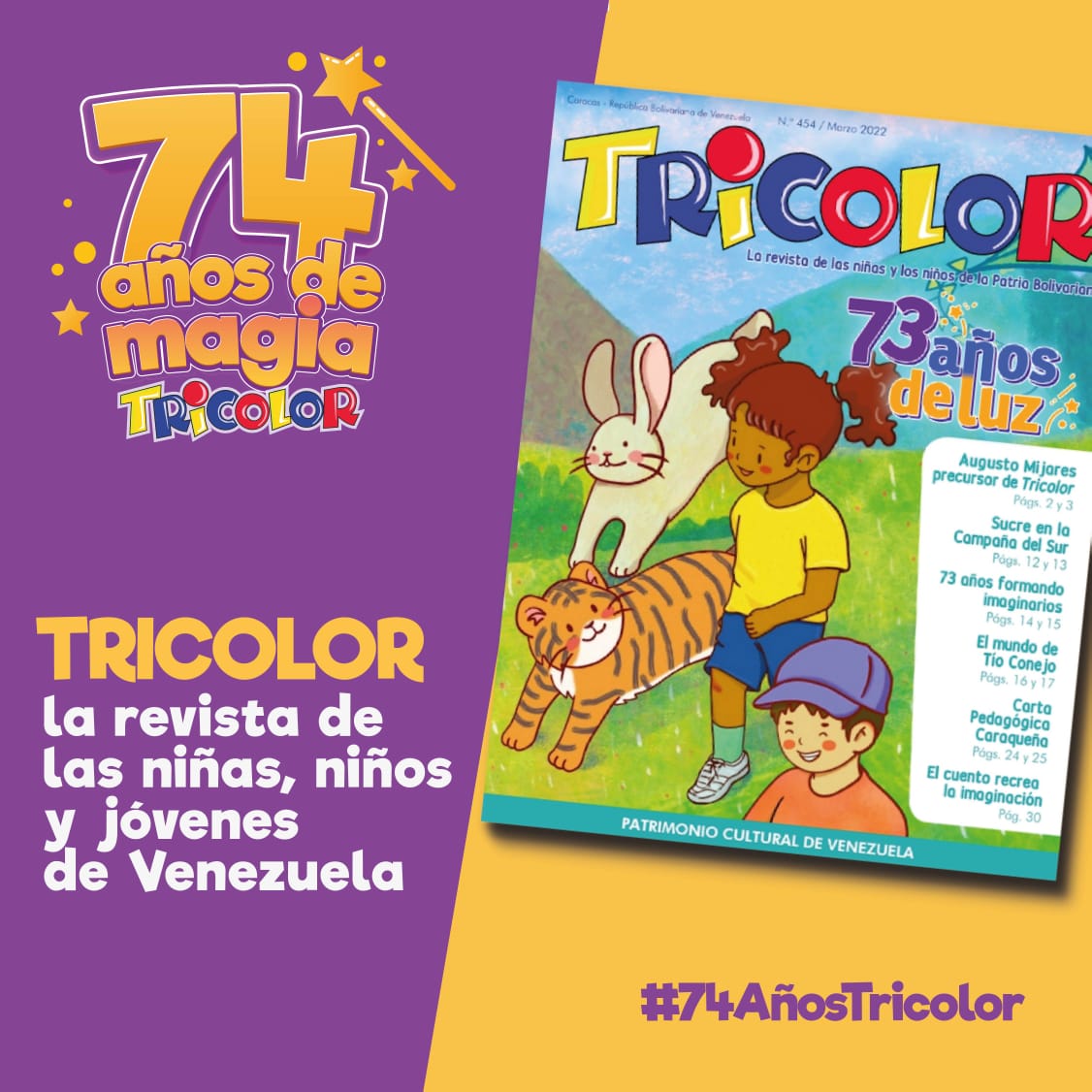 DGRPA1's tweet photo. #30deMar La gran fiesta pedagógica por el #74añosdeMagiaTricolor continúa a nivel nacional en todas las instituciones educativas del país.
#GraeldiJiménez

#MaduroEsUnDuro 

@_LaAvanzadora 
@vicent_carvajal 
@MPPEDUCACION https://t.co/POjCv0zBbv