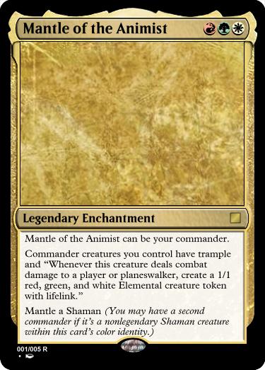 Possibly ill-advised cycle of custom MtG cards designed for Commander, (1/5)...