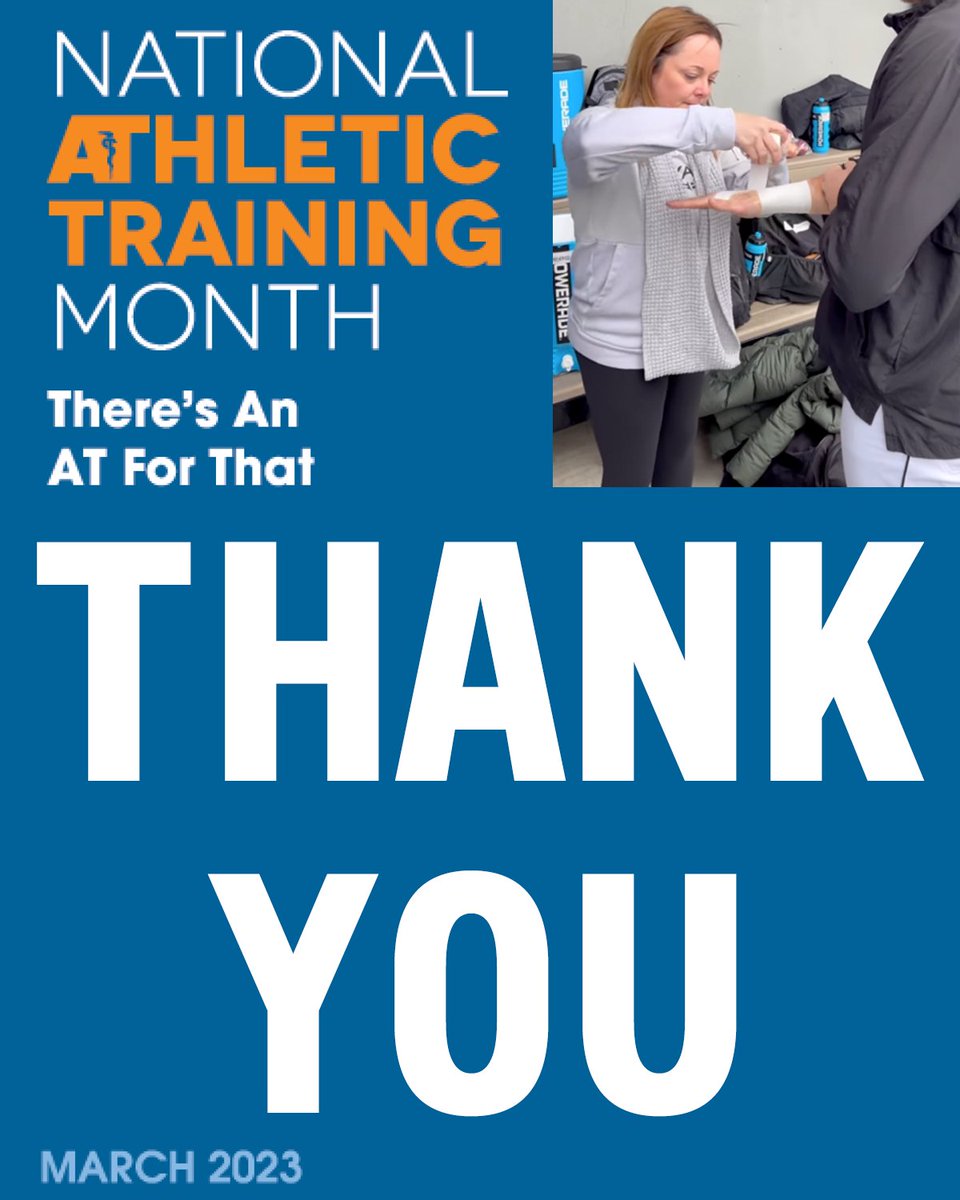 AmericaEast's tweet image. A HUGE Thank You to the athletic trainers in the @AmericaEast for all you do to help our student-athletes! 

#NATM2023 #TheresAnATForThat