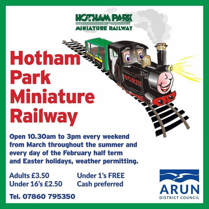 We ❤️ Hotham Park miniature railway! We've ordered dry weather for the Easter holidays!🤞🚂 

#bognorregis #lovebognorregis  #easterholidayfun