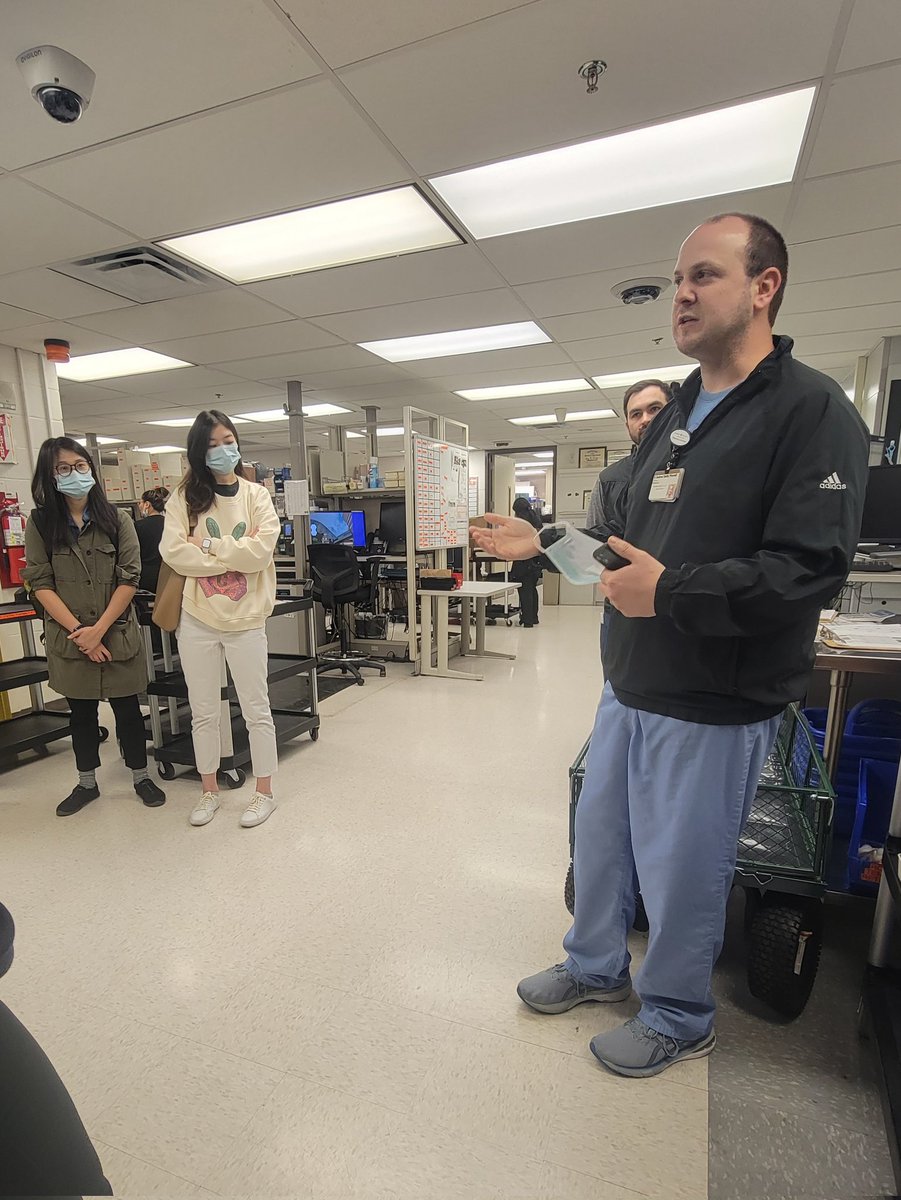 allisonbmccoy's tweet photo. Our last field trip for our @vumcdbmi @VUMC_VCLIC Clinical Informatics students is the @VUMChealth inpatient pharmacy! Always a great opportunity to see where the EHR is used to keep our patients safe in the medication process. https://t.co/uPsgSRIh1O