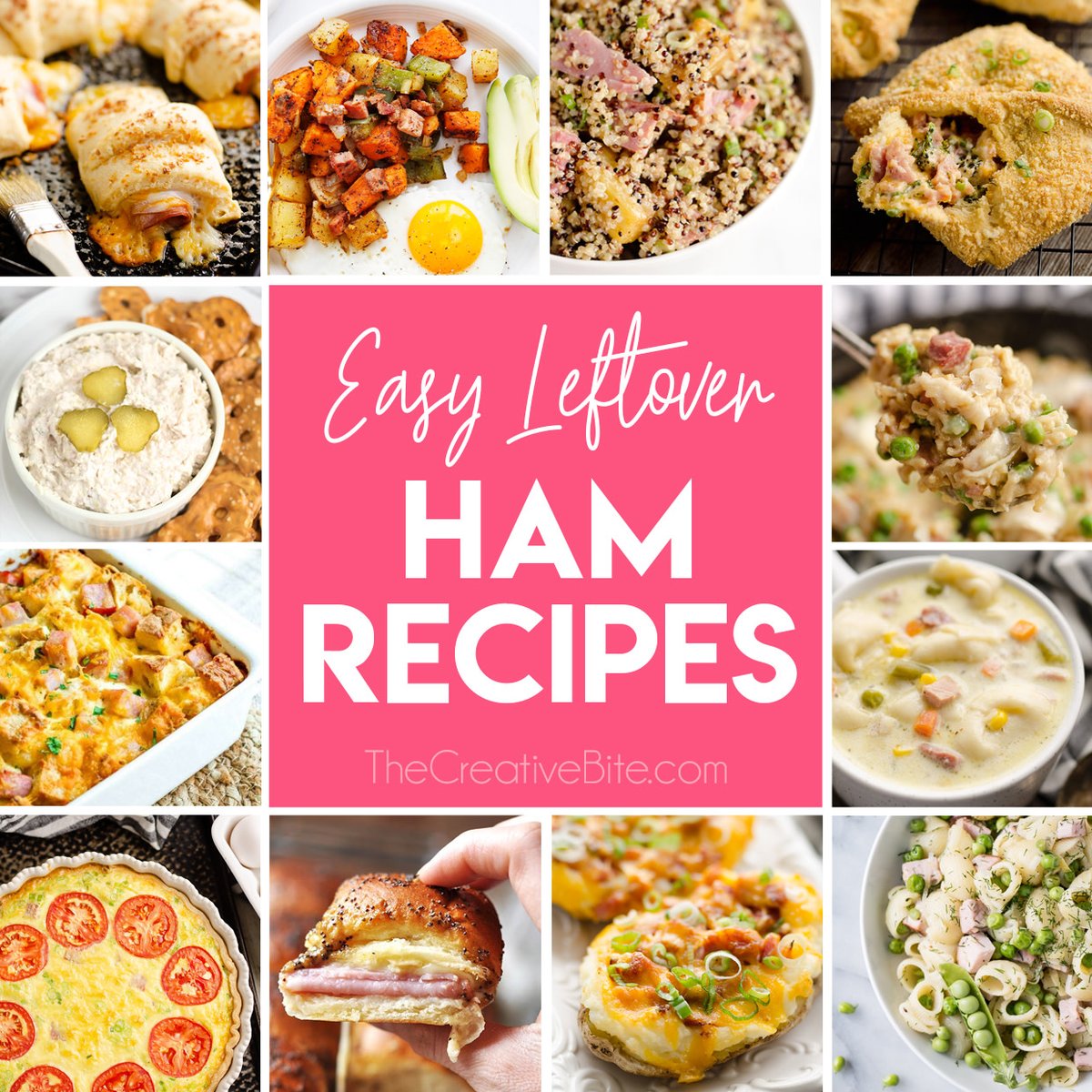 TheCreativeBite's tweet photo. Over 40 easy leftover ham recipes, from breakfast sandwiches and quiches for brunch to sandwiches, pasta, soups and casseroles for dinner. We have got an amazing roundup with a variety of recipes perfect for using up that holiday ham! https://t.co/ujraTSpKOx https://t.co/AShao3wmze