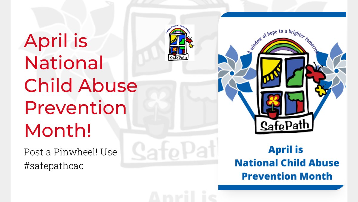 SafePathCAC's tweet image. April is National Child Abuse Prevention Month! Post a Pinwheel! - mailchi.mp/safepath.org/a…