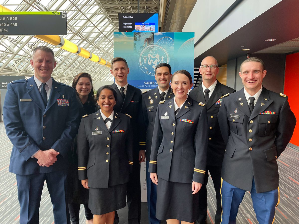 DrDanielleHolt's tweet photo. Proud of our @USUWR_GenSurg team @SAGES_Updates #SAGES2023 #militarysurgeons https://t.co/Z9WCroUedX
