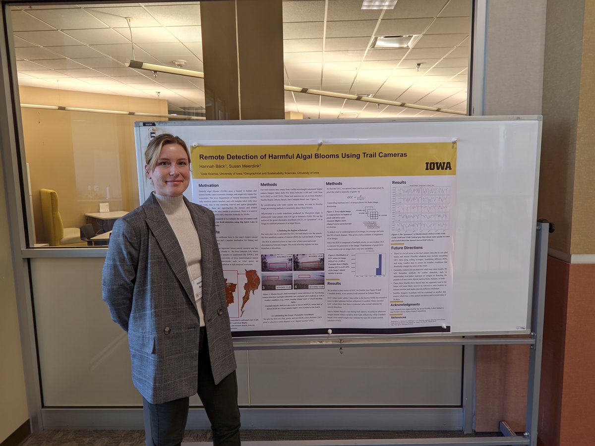 I'm proud of Hannah Back's research that she presented at the @uiowaicru Spring Undergraduate Research Festival yesterday. I'm excited to continue working with her.