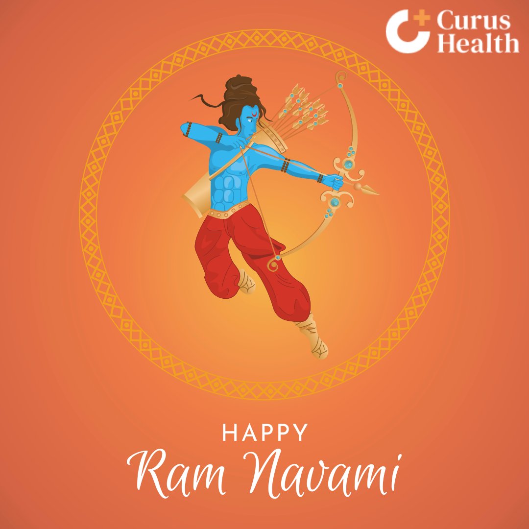 CurusHealth's tweet photo. This Ram Navmi, may Lord Shri Ram shower you with his blessings, love, and care. Wishing you and your family a very Shubh Ram Navmi! #ShriRam #Ramnavmi #healthcare #healthtech https://t.co/CECvCpU4Mj