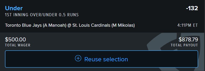 MattyLays's tweet photo. MLB MEGA NUKE 

Happy Opening day🤑🤑
#OpeningDay #MLB #nrfi #GambingTwitter #sportsbettingadvices #sportsbettingtips #sportsbetting #sportsbettingtwitter https://t.co/2XA1creemq