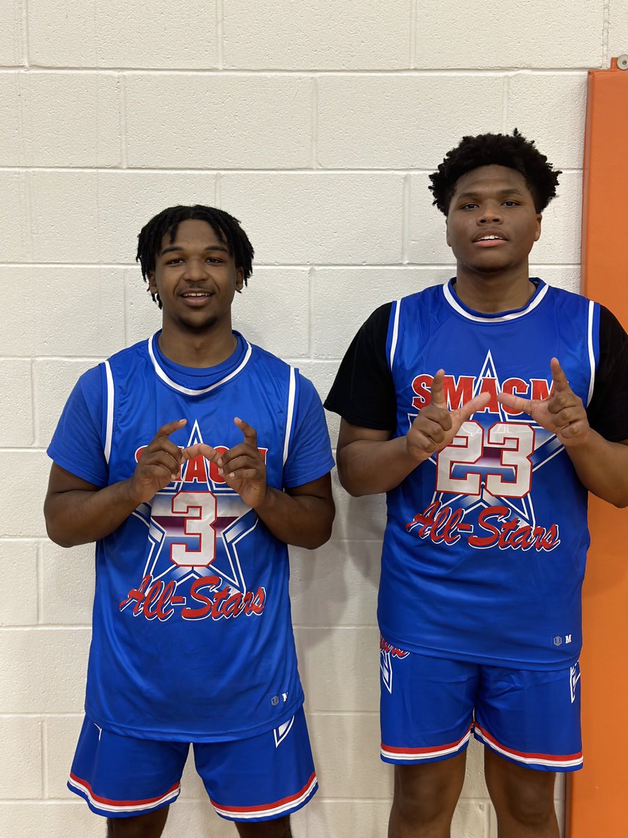 Smacm228's tweet photo. Christian Moody and Logan Burns are both juniors and members of the Hattiesburg High School basketball team, which recently won the 5A State Championship in Mississippi. Congratulations to Coach Watson and the Hattiesburg Tigers. Thanks for playing in our @SMACM_Athletix Classic. https://t.co/uPXV7PdaOm