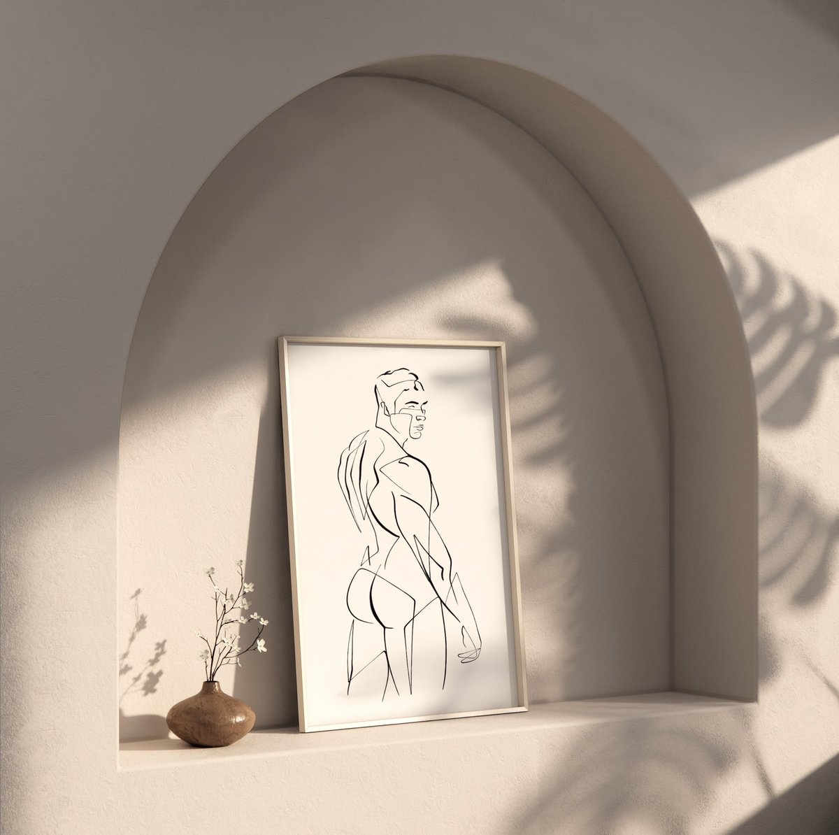 original digital art piece available for purchase. Line work designed to form the male figure. Perfect gift for stylish minimalist interior design. Masculine male model <a href="/alefitchico/">Alex Chico</a> Follow. Australian made. #art #nude #design #drawing #social #lint #sale