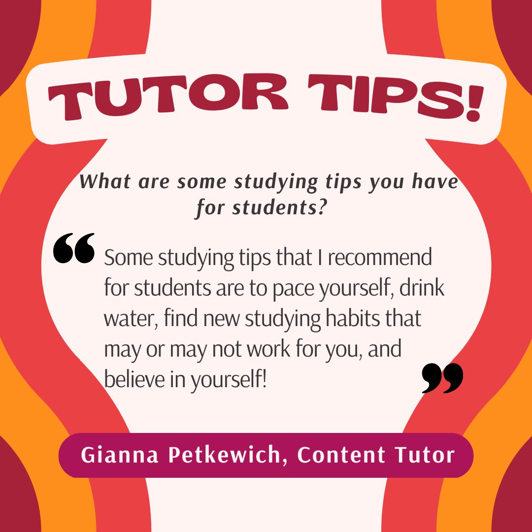 Tutor tips!
