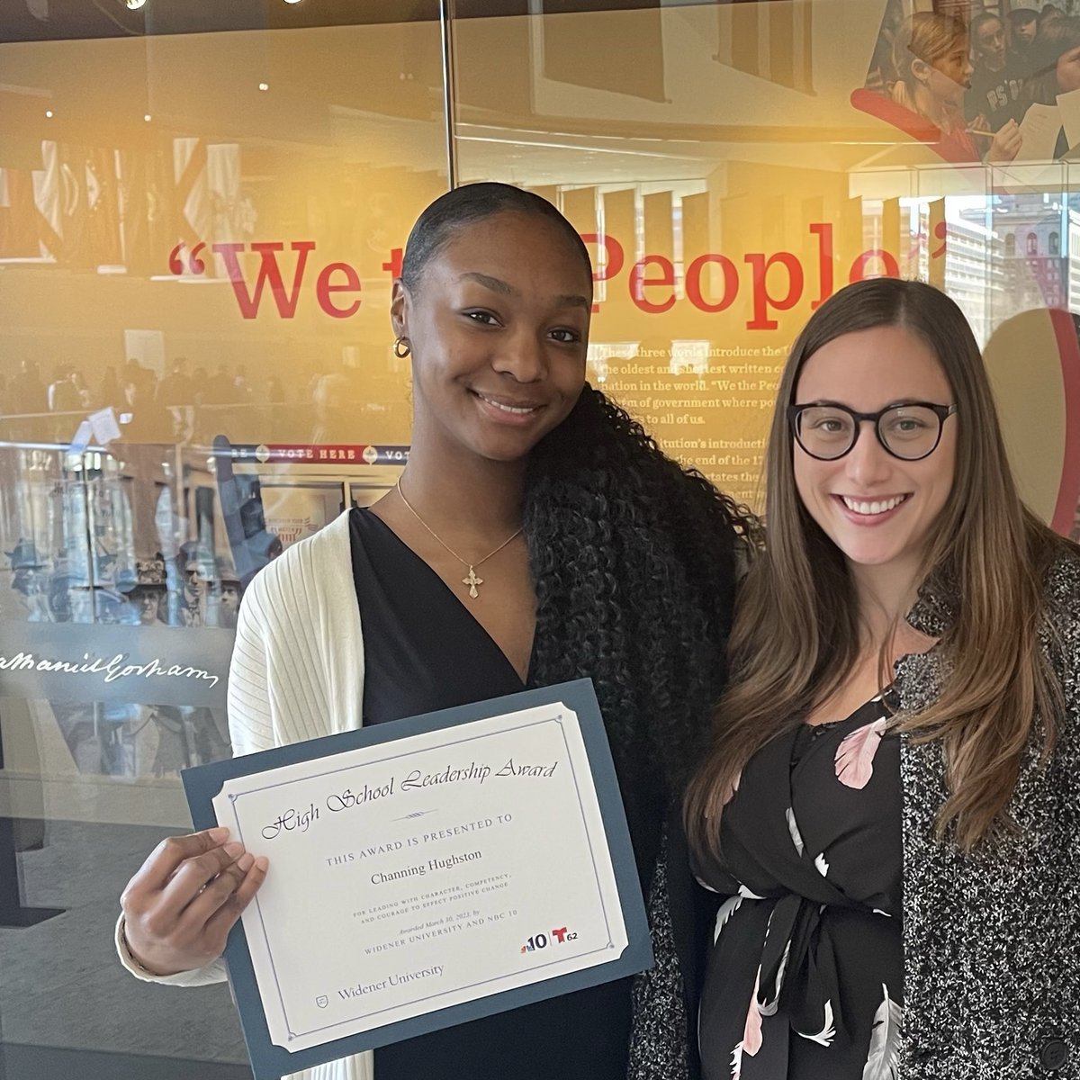 Nazareth Academy HS (@naz_pandas) on Twitter photo Congratulations to Channing Hughston ‘24 on being awarded the <a href="/WidenerUniv/">Widener University</a> Leadership Award!
This morning, Channing was recognized for this prestigious achievement at the <a href="/ConstitutionCtr/">National Constitution Center</a>! #NazBecause #Leadership Congratulations to Channing Hughston ‘24 on being awarded the <a href="/WidenerUniv/">Widener University</a> Leadership Award!
This morning, Channing was recognized for this prestigious achievement at the <a href="/ConstitutionCtr/">National Constitution Center</a>! #NazBecause #Leadership