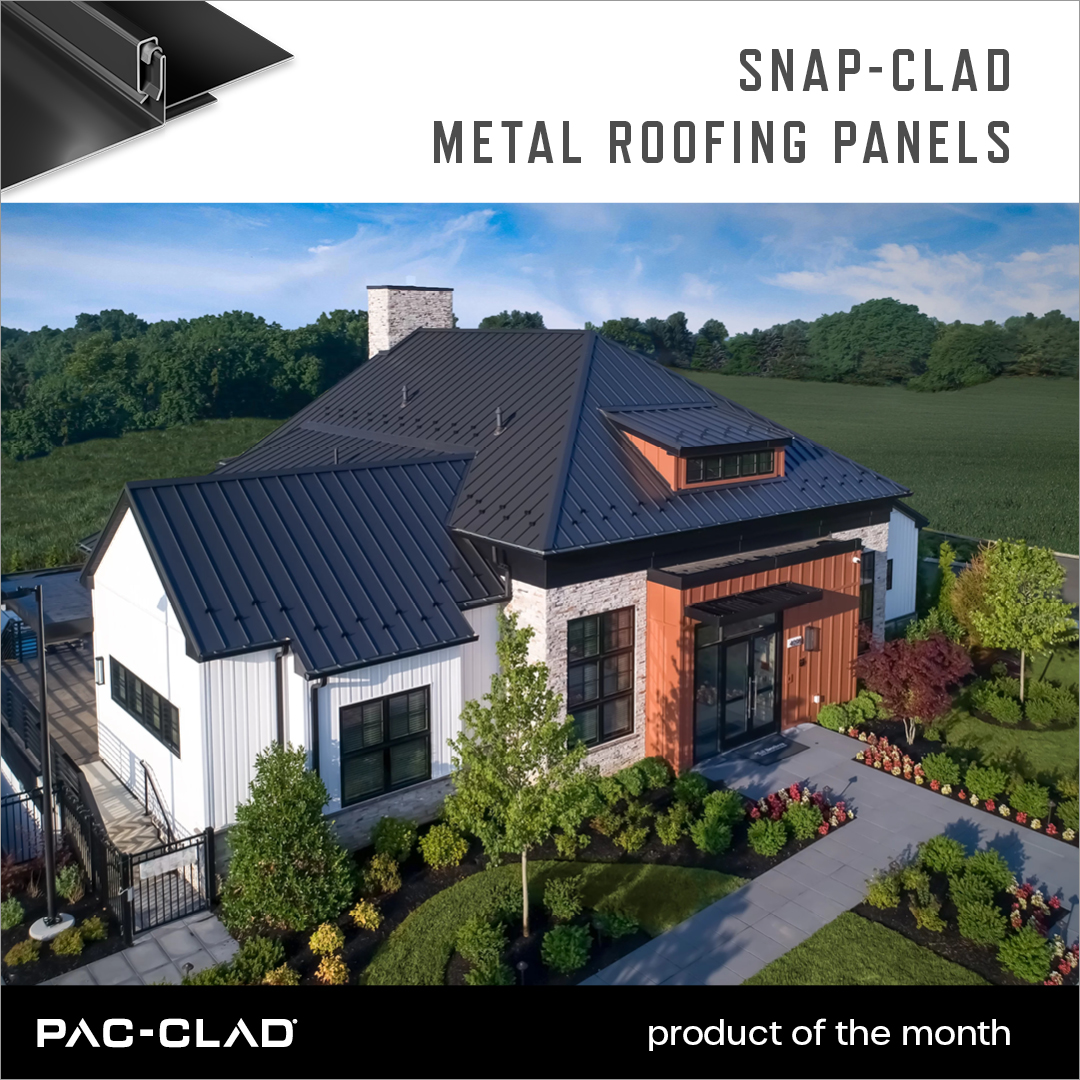 pacclad's tweet image. The Snap-Clad #metalroofing system, our Product of the Month, lends a modern, energetic look to the clubhouse where residents of this 55+ active community enjoy tennis, bocce, swimming and more. 
-
#metalarchitecture #standingseamroof #sustainableroofing