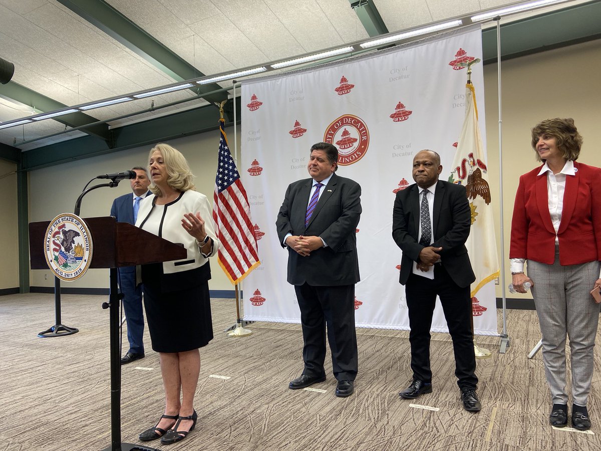 Good morning from Decatur! <a href="/MayorMooreWolfe/">Julie Moore Wolfe</a> joked earlier this year that she likes it when <a href="/GovPritzker/">Governor JB Pritzker</a> visits because “he shows up with money.” Well, that appears to be the case today, as the gov is here to announce new state funding for the Brush College Road overpass project.
