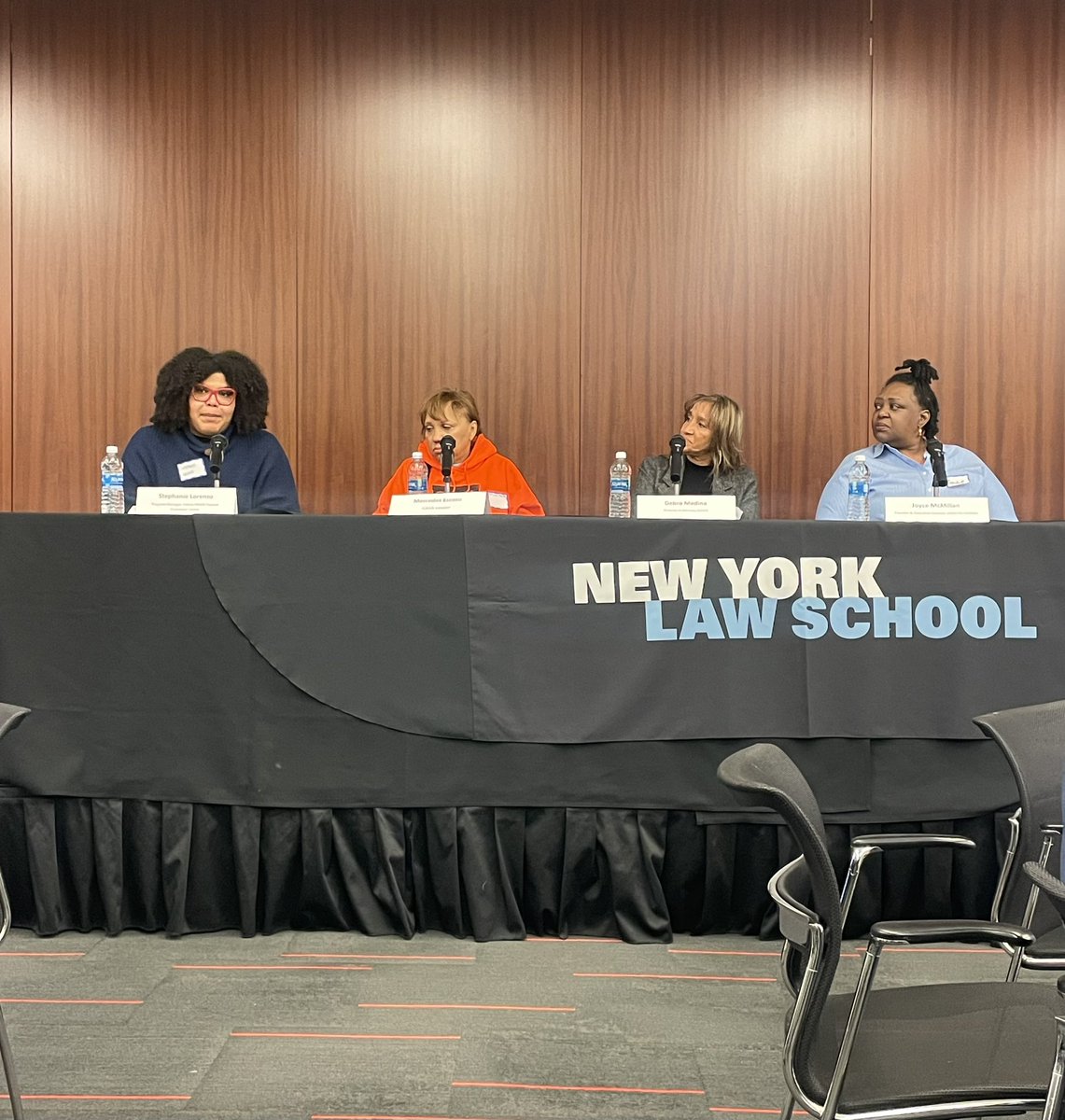 Lacking in both reports are litigants &amp; community member perspectives. We are centering their voices at today’s symposium w/ panelists including <a href="/JMacForFamilies/">Joyce McMillan</a>, <a href="/GOLESNYC/">GOLES (Good Old Lower East Side)</a>’s Debra Medina, <a href="/CASAbronx/">#EvictionFreeBX CASA-New Settlement</a>’s Mercedes Escoto &amp; <a href="/nyphospital/">NewYork-Presbyterian</a>’s Stephanie Lorenzo.