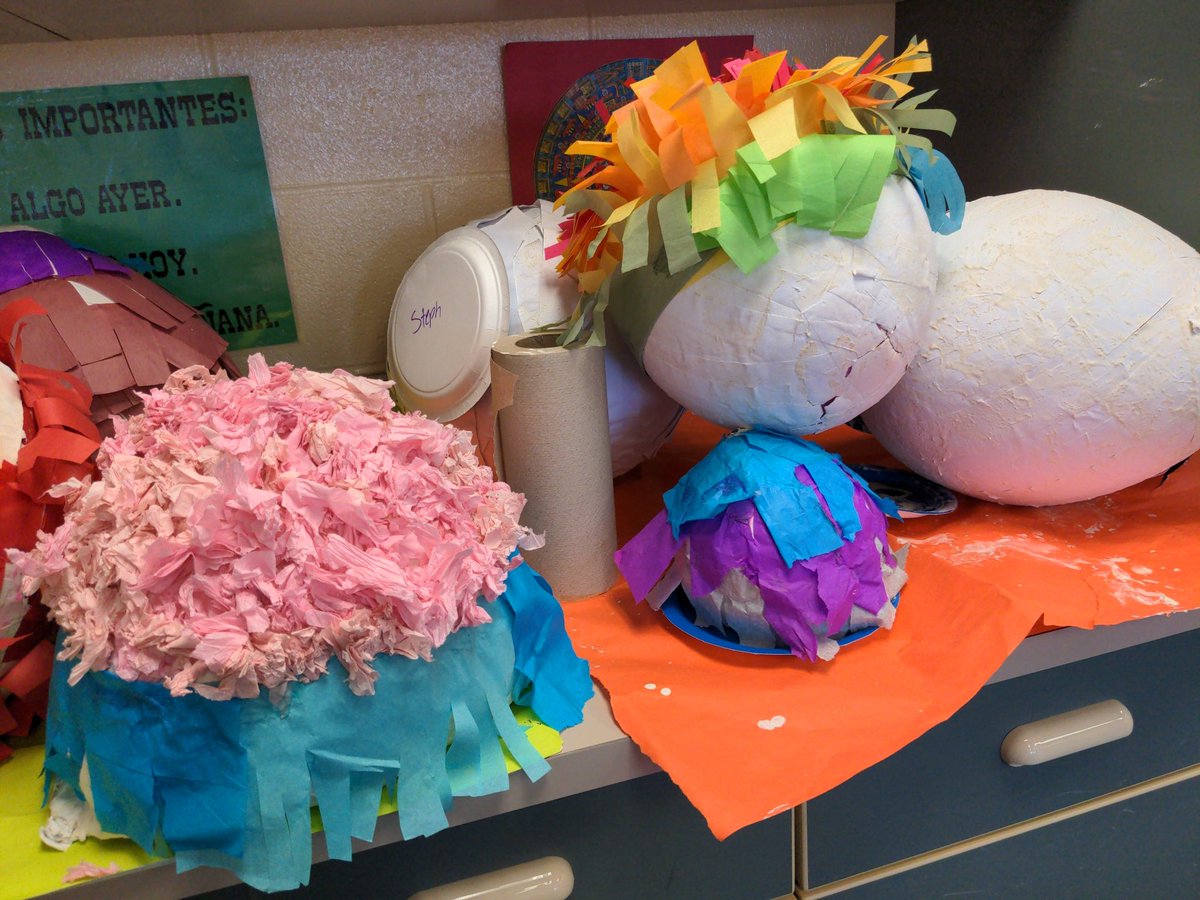 maestralyb's tweet photo. DC week means piñatas back in the class room https://t.co/B2LDvGKPd4