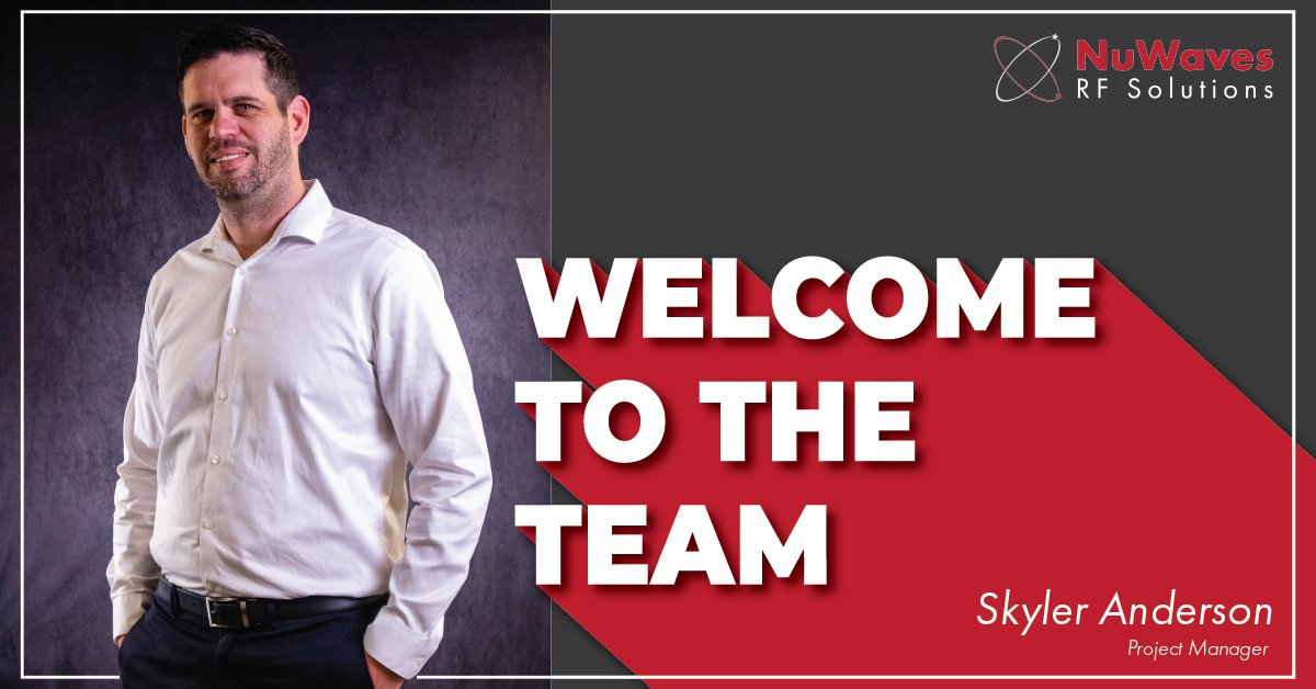 NuWaves's tweet photo. NuWaves RF Solutions is excited to welcome our newest hire, Skyler Anderson, to our Project Management team! 

We look forward to utilizing Skyler's many skills to help us build long-lasting partnerships and deliver high-quality, on-time deliverables.

#newhire https://t.co/5TzMG5UxGS