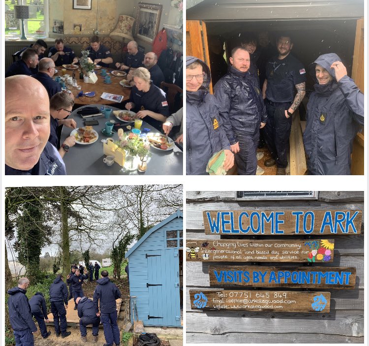 Great “Div Day” - Breakfast of kings at The Feed Station, followed by some great Outreach Activity supporting @arkategwood, an amazing place doing some amazing things. #TheTeamWorks