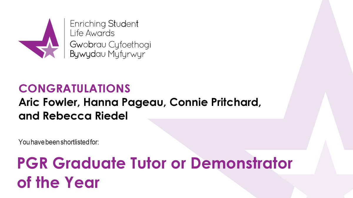CSUStudentVoice's tweet image. ⭐️PGR Graduate Tutor or Demonstrator of the Year ⭐️ #ESLA23