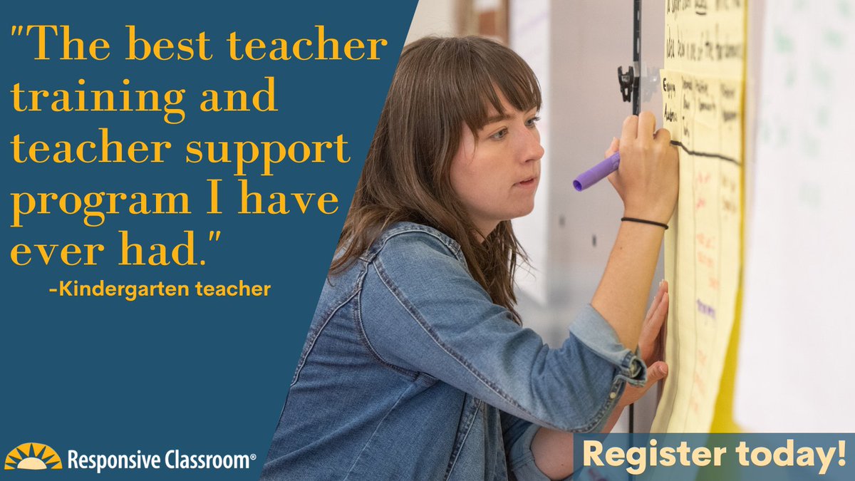 The summer is the perfect time to explore new strategies in a @responsiveclass four-day course to help your students thrive! bit.ly/3LJmyDH
