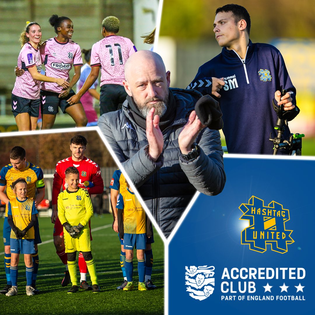 Hashtag United (@hashtagutd) on Twitter photo โจ 3 STARS!
Weโre proud to announce that we've recently been given the highest accreditation by <a href="/EnglandFootball/">England Football</a> for offering pathways from youth to senior for boys/girls... and now disability football! ๐
Well done to all of our volunteers for making this possible! ๐ฅน๐ โจ 3 STARS!
Weโre proud to announce that we've recently been given the highest accreditation by <a href="/EnglandFootball/">England Football</a> for offering pathways from youth to senior for boys/girls... and now disability football! ๐
Well done to all of our volunteers for making this possible! ๐ฅน๐
