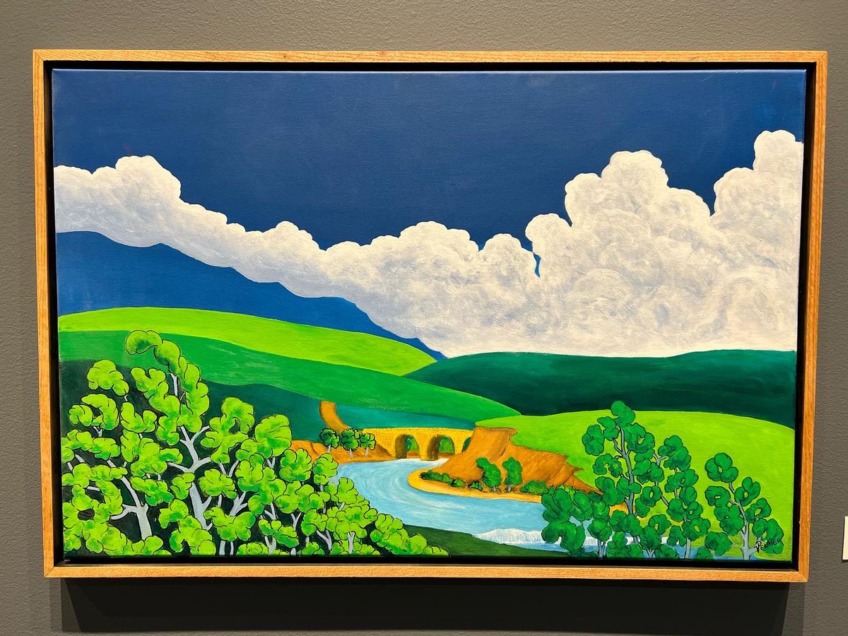 WichitaCityArts's tweet photo. It’s National Take a Walk in the Park Day — come view these works by Virgil Penner, on display in the Main Gallery, and take a nature walk through fantastic landscapes of every season! We are open until 8:00pm. 
#wichitacityarts #acrylicpainting #paintingoftheday #kansaslandscape https://t.co/qRymrseOnw