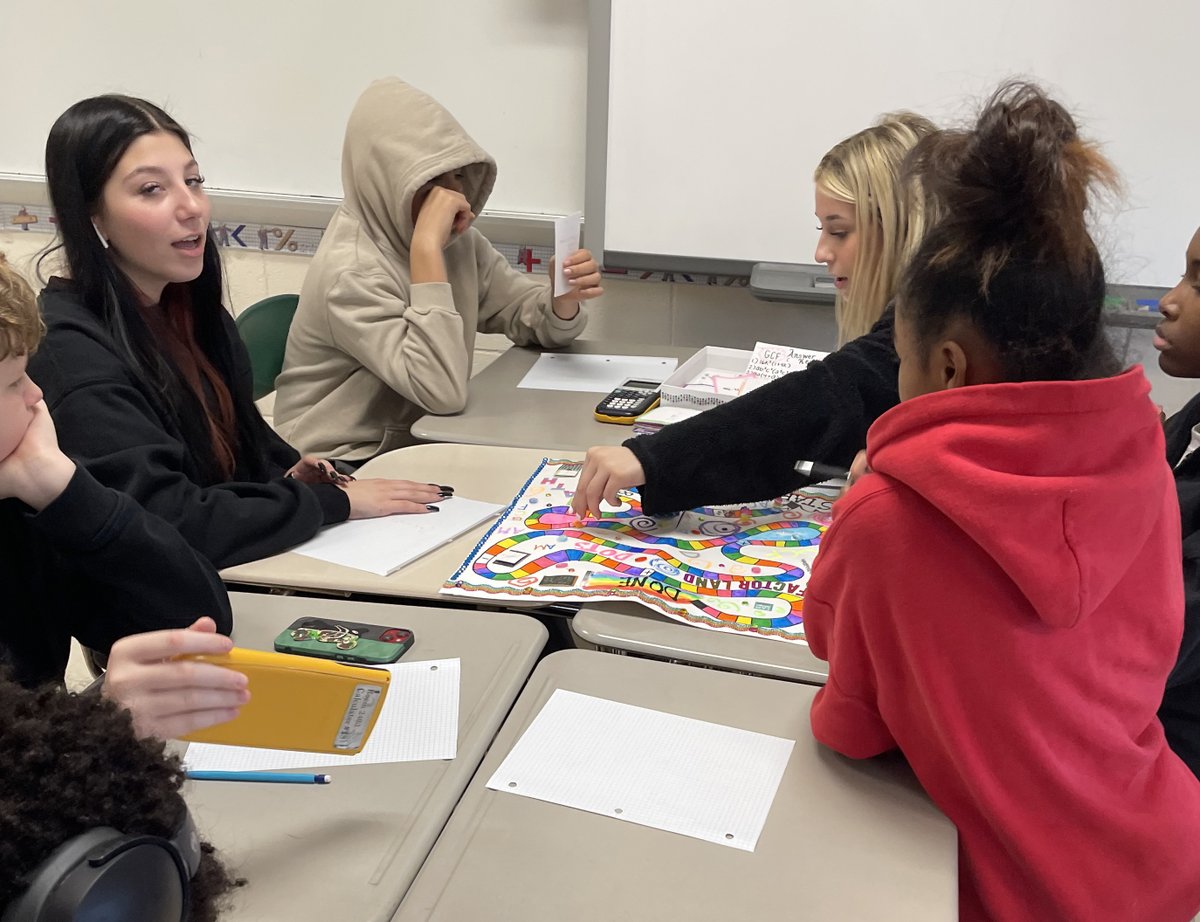 LongwoodCSD's tweet photo. As a culminating project for Algebra 1 Factoring, 9th graders in Mr. Beecher's math class designed a board game! Working in groups of two, the students used factoring rules learned during the school year and turned them into a unique board game of their choice! #LCSDPride https://t.co/PnuGLj0hfH