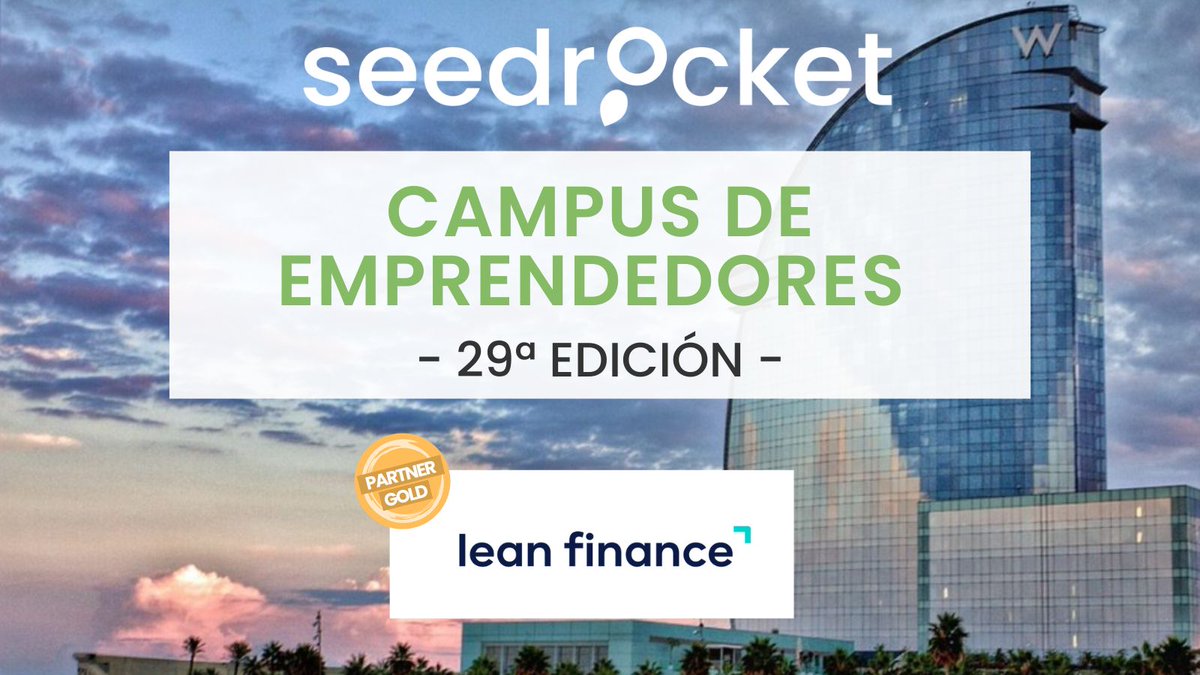 seedrocket's tweet photo. En esta 29ª Edición de #SeedRocketCampus tenemos de nuevo el placer de contar con nuestro partner #LeanFinance que sigue ayudando a nuestras finalistas con temas de finanzas💰. https://t.co/yJHODZ9iFT