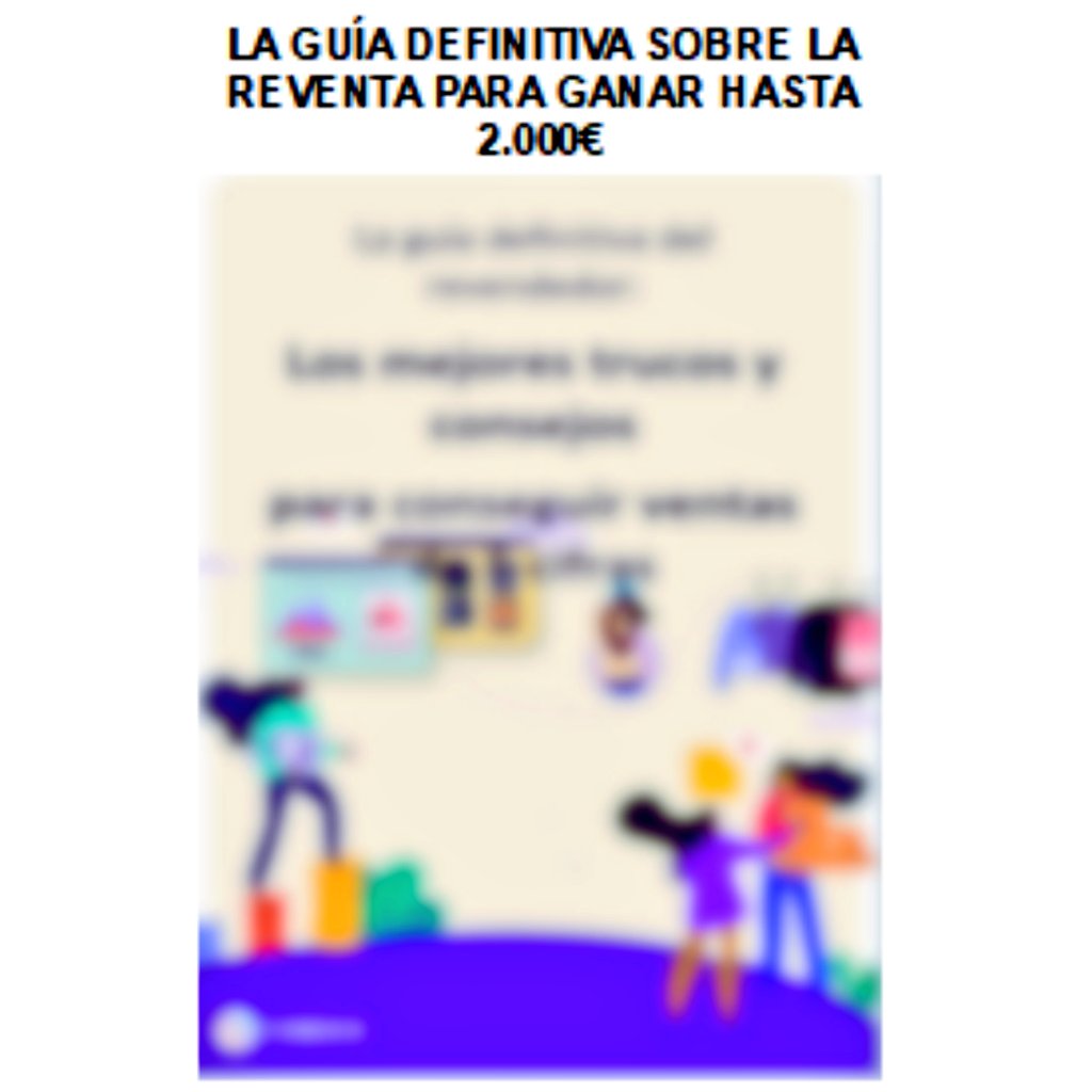 AYER encontré una herramienta que nos puede permitir GANAR hasta 2.000€

Contiene todo lo que NECESITAS para entender y conocer el resell

Podría venderlo fácilmente por un MÍNIMO de 39€

PERO durante 24 horas, puedes obtenerlo GRATIS

RT y comenta “RESELL” y te lo enviaré