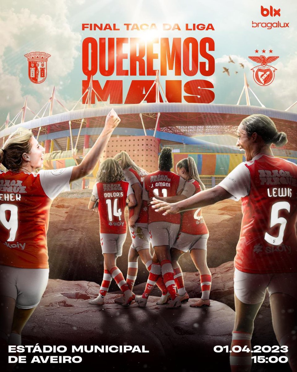 Preparadas para defender a 𝗻𝗼𝘀𝘀𝗮 Taça da Liga Feminina ✊

#QueremosMais