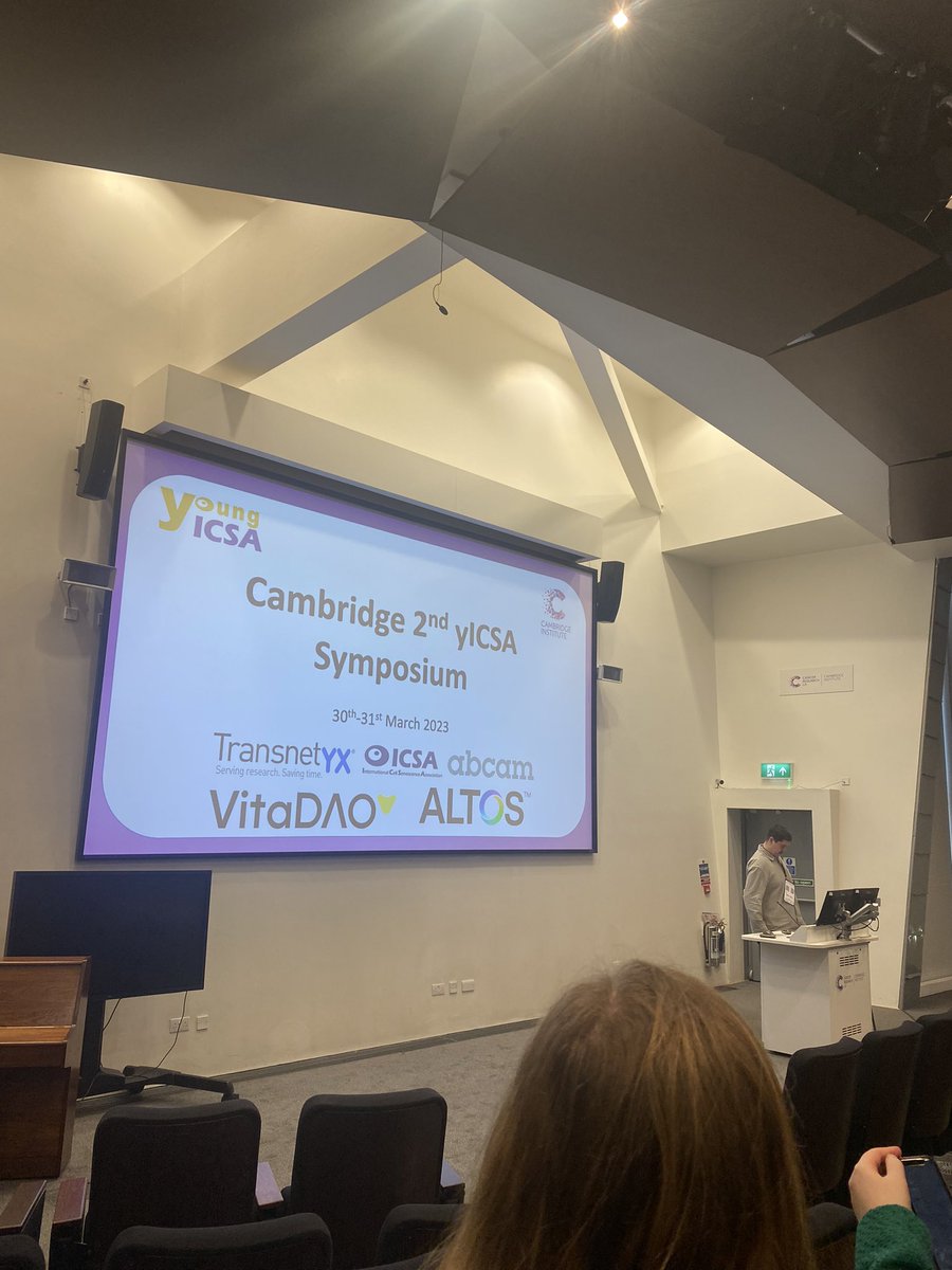 EllaHallYounge1's tweet photo. Really wonderful first day of the @YicsaC symposium at @CRUK_CI. Lots of exciting talks and people! Also so refreshing to see the number of cyclists in Cambridge! Glasgow should take note! #yisca #senescence https://t.co/KrhzFJKG3v