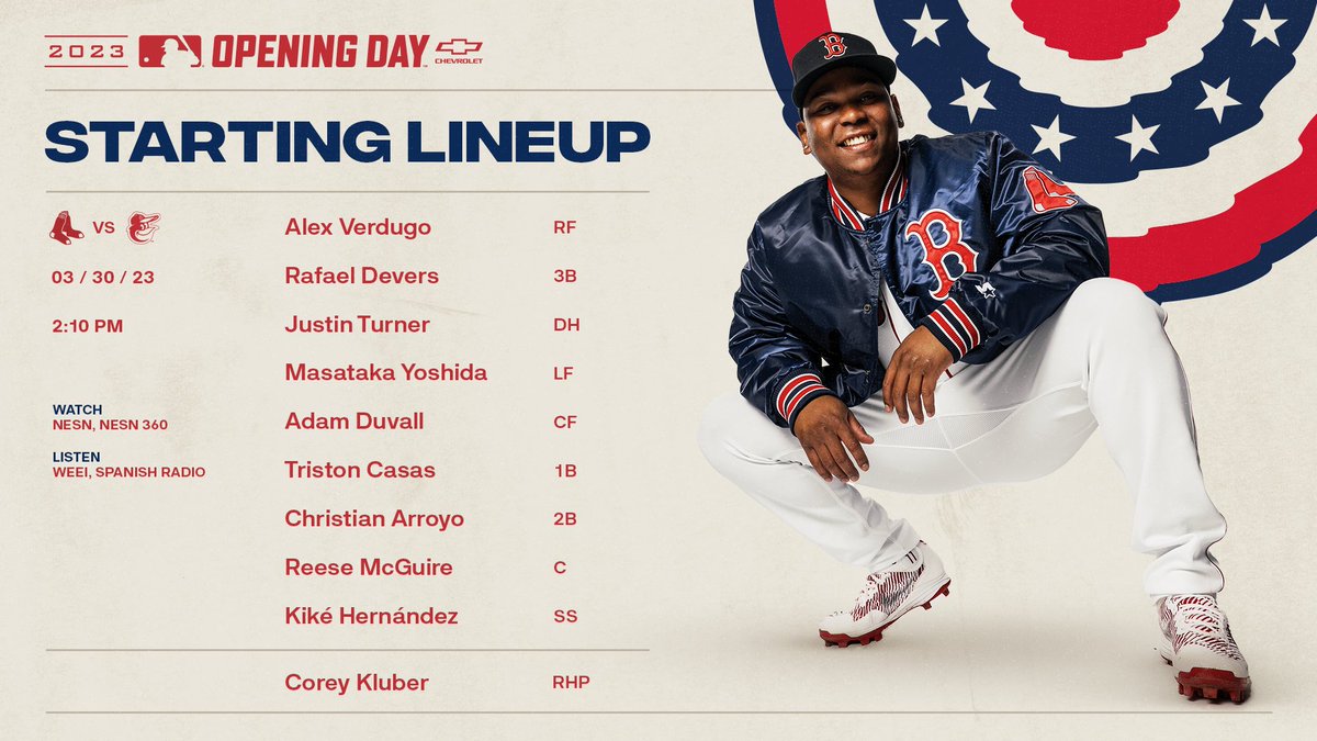 RedSox's tweet photo. We've got baseball to play today!

#OpeningDay https://t.co/UKvZX5dqqu