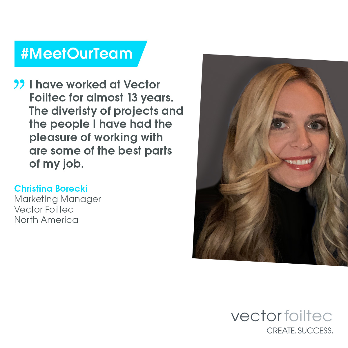 vectorfoiltec's tweet photo. Meet our Marketing Manager Christina. “One of my favorite projects is U.S. Bank Stadium. It was the first stadium in the US to use ETFE as part of the roof enclosure and such an accomplishment for Vector Foiltec, the entire team and industry.“ https://t.co/MLrEqNpA9G
