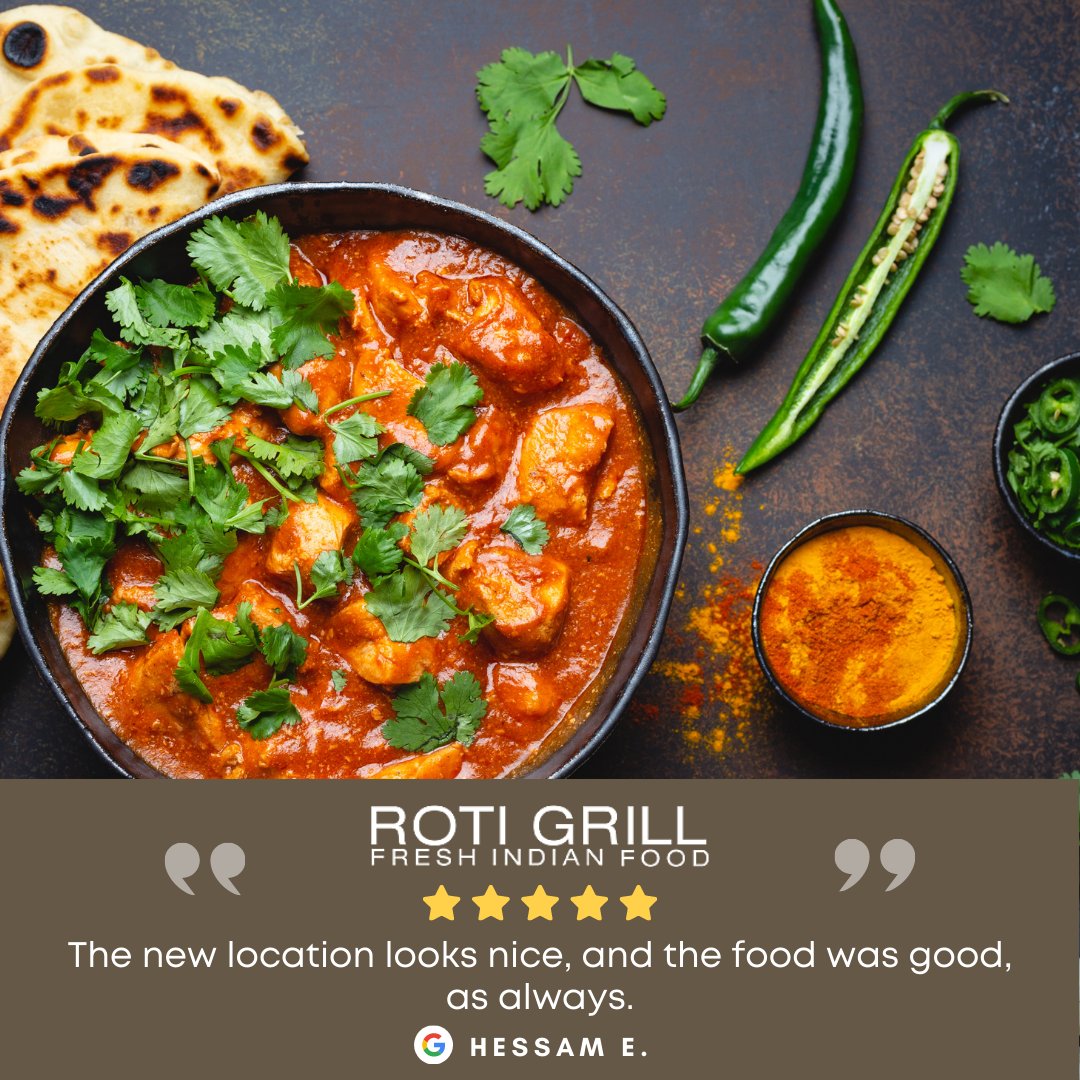 RotiGrill's tweet photo. Thank you so much for the kind words! https://t.co/kbEhvFRjPi