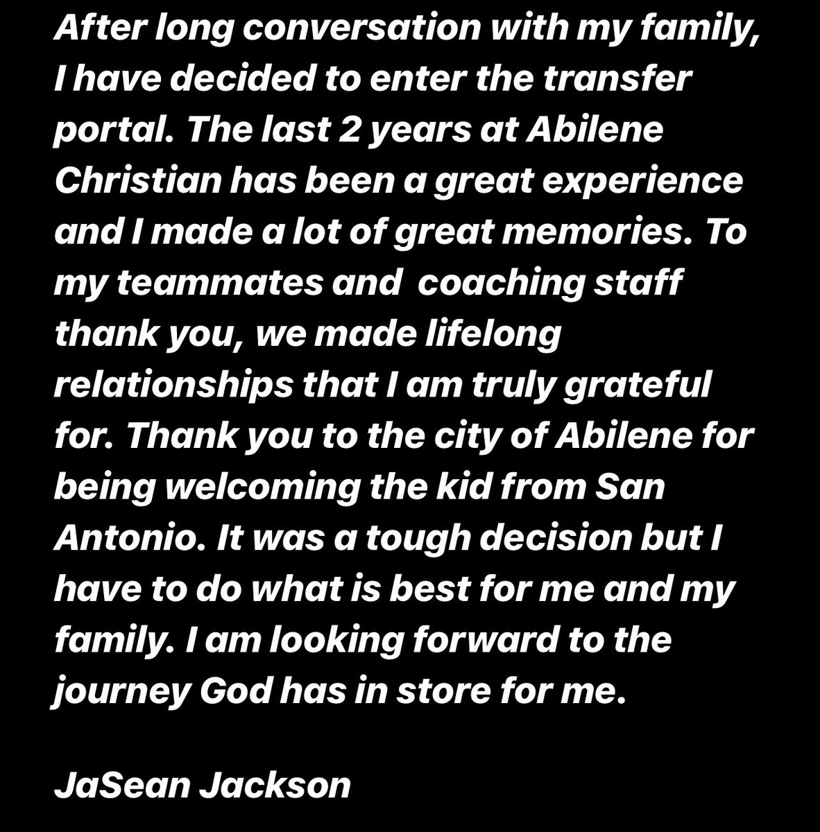 Ja’Sean Jackson tweet media
