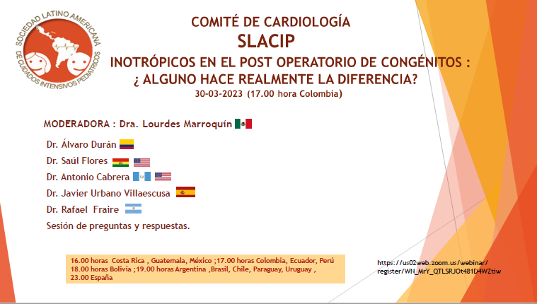 SLACIP17's tweet photo. ya te inscribiste ??? 
https://t.co/Rv9Ufpgte1

te esperamos hoy #cardioped #ucip #PedsICU únete a nuestro seminario con el foro de inotrópicos en el posquirúrgico de #cardio, expertos de diferentes países te esperan🤓🤓 https://t.co/uylejuMh3Z