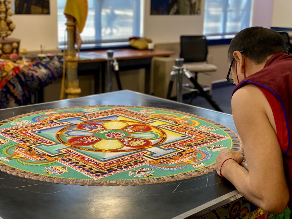 Nonviolence_URI's tweet photo. Day 4
Come view the progress of the Sand Mandala and try your own sand painting! https://t.co/nRZyRjlvwP