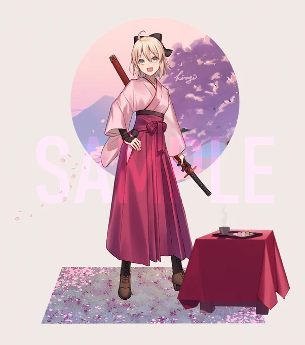 スパコミで頒布予定のジオラマアクスタ、まだ制作途中だけどこういうイメージですよということで代表の沖田 