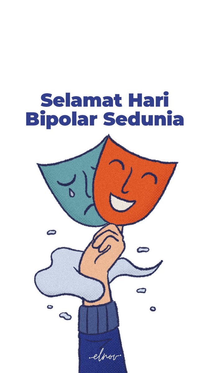 memoarbipolar's tweet photo. Selamat Hari Bipolar Sedunia teman-teman! Hari yang tidak boleh dilupakan, mari terhubung untuk mengakhiri stigma penyintas Bipolar! 🌟 #elnov #memoarseorangbipolar #WorldBipolarDay https://t.co/wNcMEopB54
