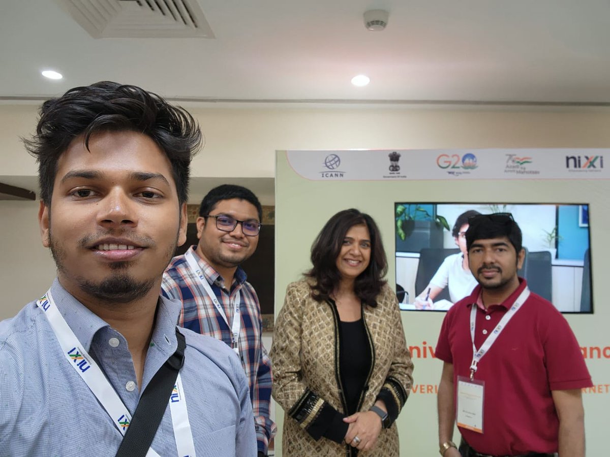 imranhossen's tweet photo. Amazing day at #UADay in New Delhi with Tripti Sinha (Chair @ICANN), Edmon Chung (Board Member @ICANN), Jia Rong Low (VP &amp; MD, Asia Pacific @ICANN), Dr. Ajay Data (Chair @UASG), &amp; Satish Babu (Chair @APSIG). Inspired by their work promoting a more inclusive internet for all. https://t.co/S3Jnaesmrd