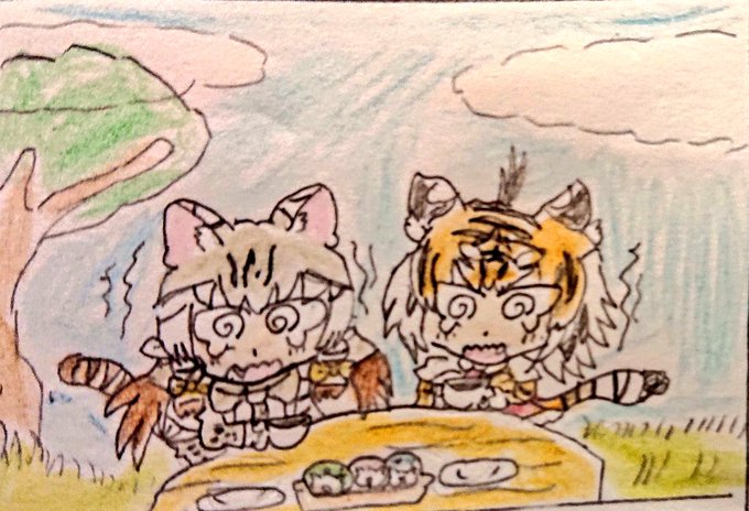 オトナ？なネコちゃん達#けもフレ3#けものフレンズ 