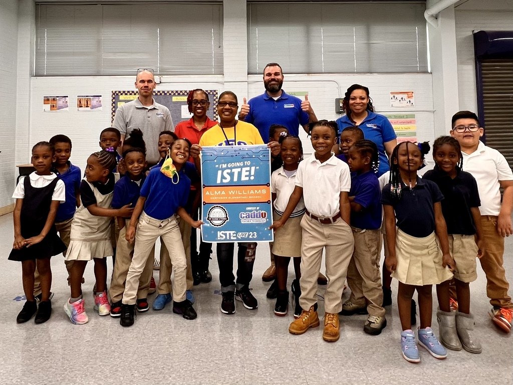 A group of Caddo educators received a big surprise! ISTE hosts the largest EdTech conference in the world! A group of deserving Caddo educators are scholarship winners and will travel to Philadelphia for a week of educational technology professional development! #wearecaddo