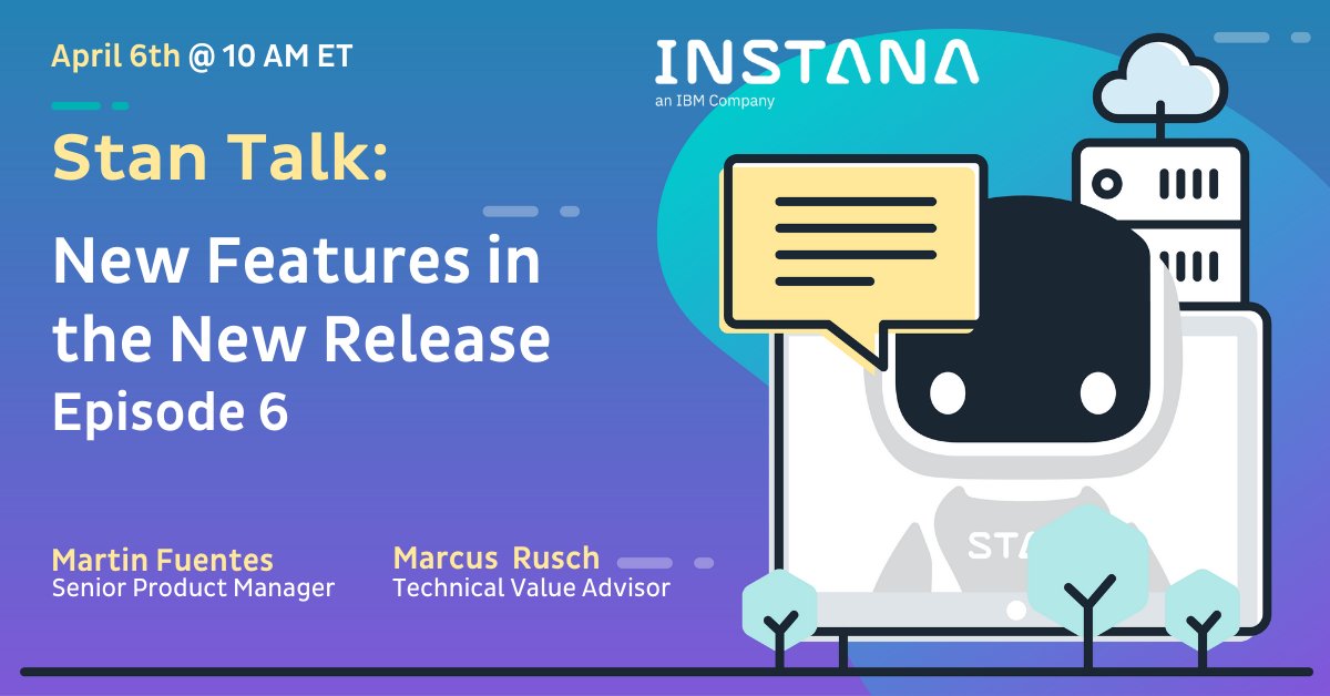It's not too late to sign up for Stan Talk on April 6th to learn about Instana's new releases! ⬇
okt.to/oWcdiO