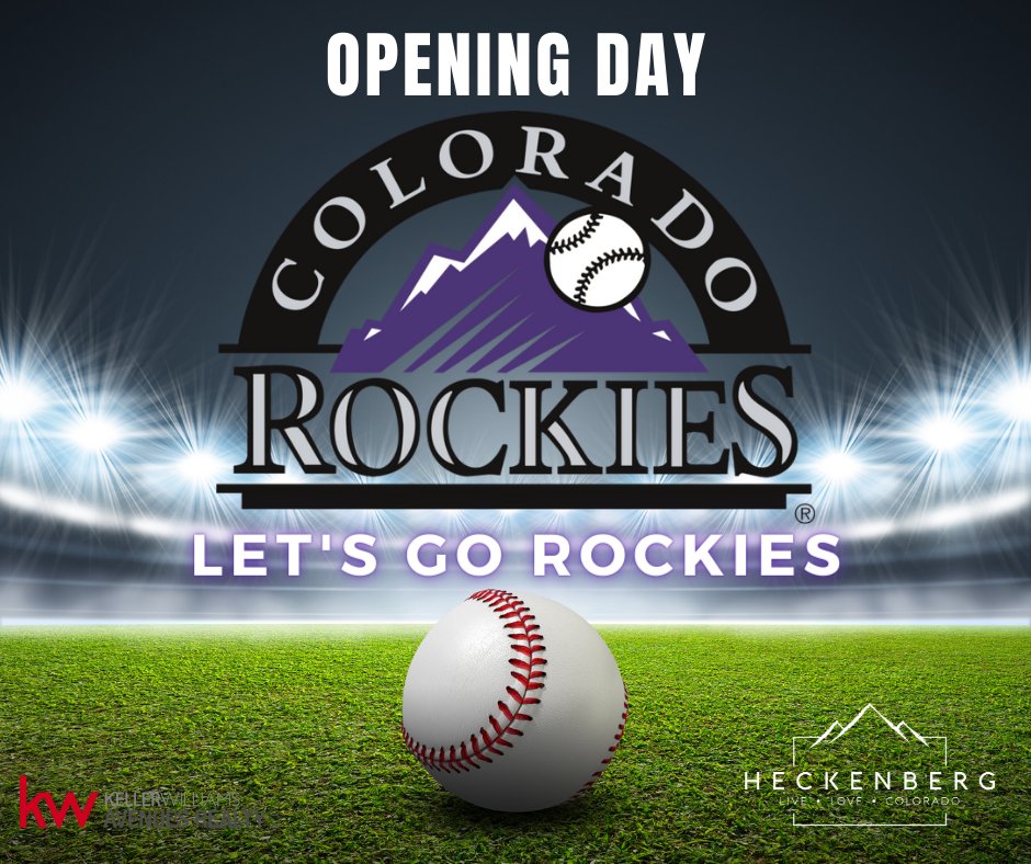Let's Go ROCKIES!!!! Opening Day MLB. 

#HouseofHecks #ColoradoRockies #HGDenver #Baseball