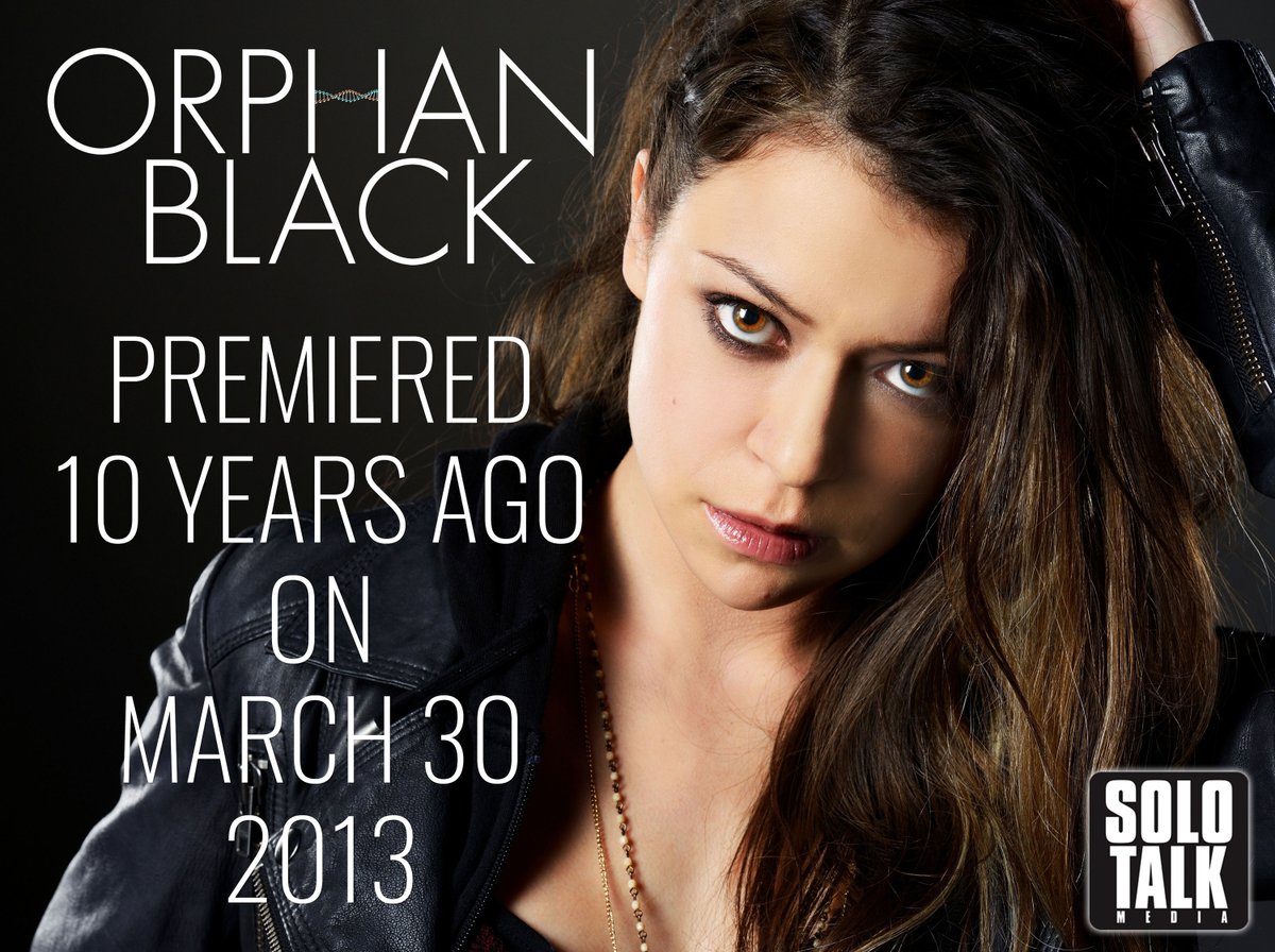 10 years ago today, Orphan Black premiered. This amazing show led to the creation of Solo Talk Media. Thank you, Tatiana Maslany, for drawing us in so deeply with your amazing performance.

#OrphanBlack #OrphanBlackEchoes #cloneclub